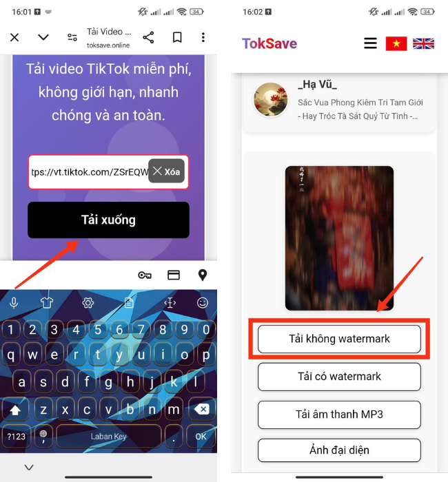 Ảnh minh họa Tải video TikTok không logo
